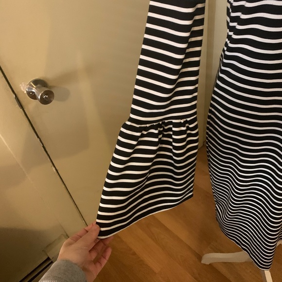Banana Republic Striped Dress with Bell Sleeves - Picture 2 of 5